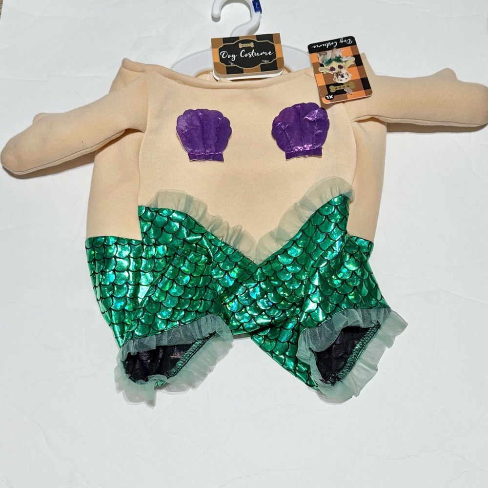 Woof Dog costume Little Mermaid apparel new in packaging size XL